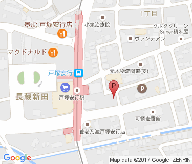 戸塚安行駅南口サイクルポート第2の地図