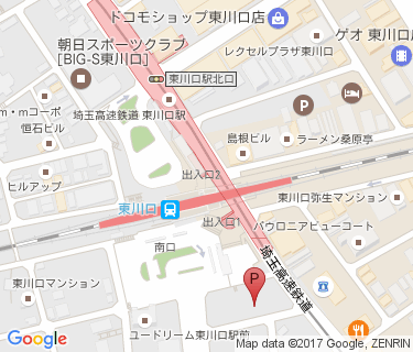 東川口駅第3自転車置場の地図