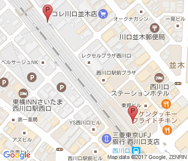 西川口駅第4自転車置場の地図