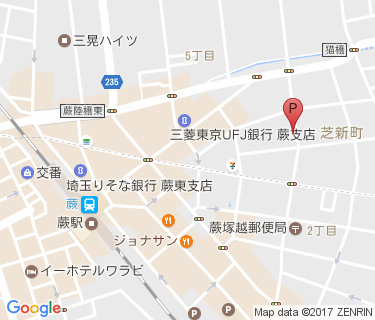 蕨駅第6自転車置場の地図