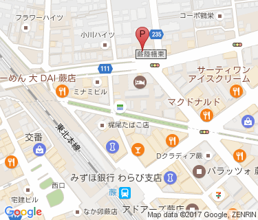 サイクルポート蕨1の地図