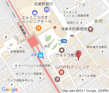 CCP鴻巣駅東口駐輪場の地図