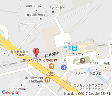 CCP新座駐輪場の地図