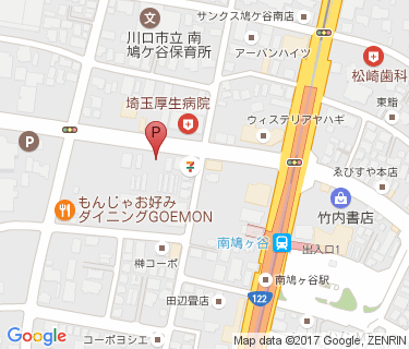 南鳩ヶ谷駅自転車駐車場の地図