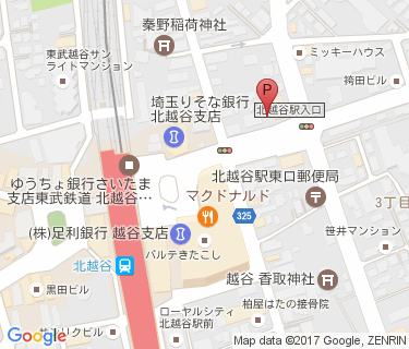 サイクルポート北越谷1の地図