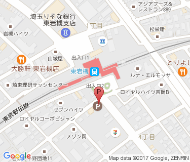 サイクルポート東岩槻南口1の地図