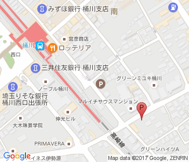 ECOサイクル桶川1の地図