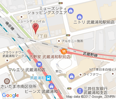 サイクルポート武蔵浦和 1の地図