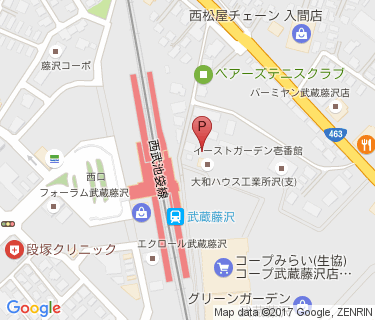 サイクルポート武蔵藤沢1の地図