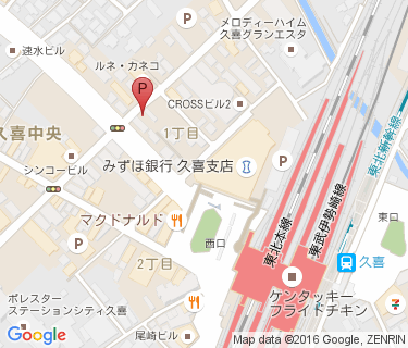 サイクルステーション 久喜駐輪場の地図