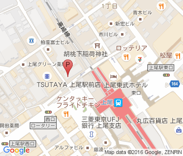 あげおサイクルポート西の地図