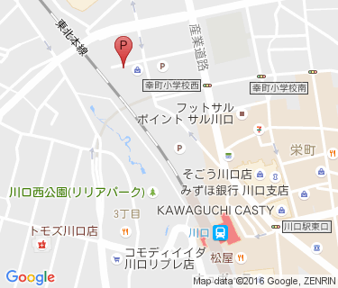 幸町自転車駐車場の地図