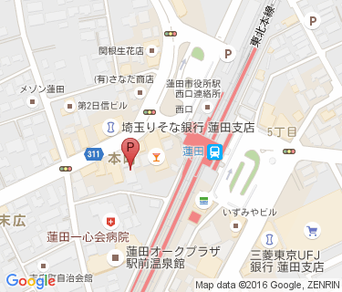 オーク駅前駐輪場の地図