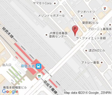 幕張本郷駅第2自転車駐車場の地図