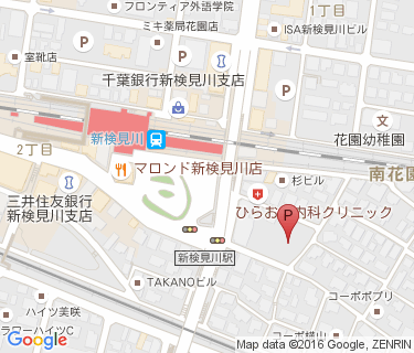 新検見川駅第1自転車駐車場の地図