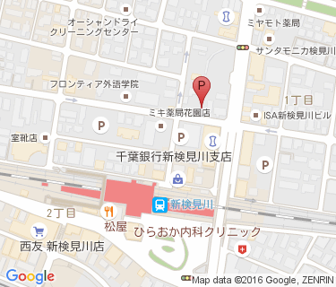 新検見川駅第8自転車駐車場の地図