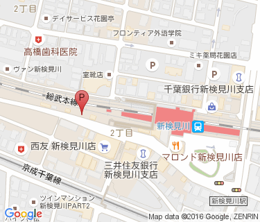 新検見川駅第10自転車駐車場の地図