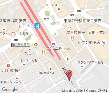 稲毛駅第2自転車駐車場の地図