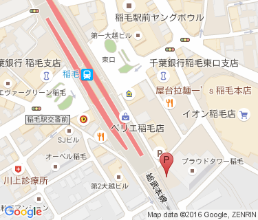稲毛駅第4自転車駐車場の地図