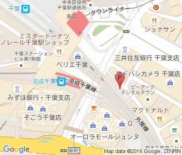 千葉駅東口第1自転車駐車場の地図