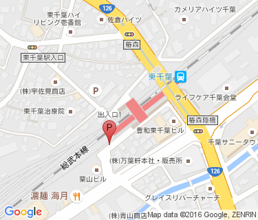 東千葉駅第1自転車駐車場の地図