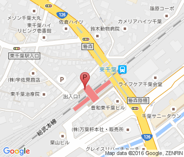 東千葉駅第2自転車駐車場の地図