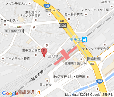 東千葉駅第3自転車駐車場の地図