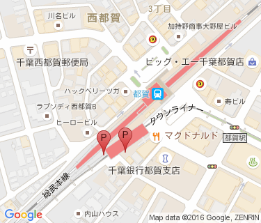 都賀駅第3自転車駐車場の地図