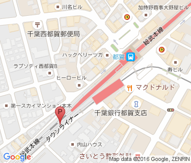 都賀駅第4自転車駐車場の地図