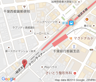 都賀駅第5自転車駐車場の地図