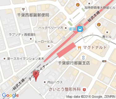 都賀駅第6自転車駐車場の地図