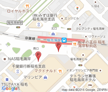稲毛海岸駅第6自転車駐車場の地図