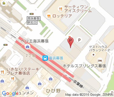 海浜幕張駅第1自転車駐車場の地図