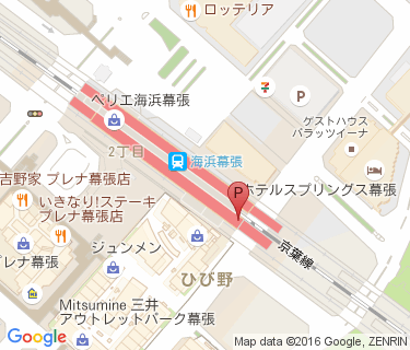 海浜幕張駅第2自転車駐車場の地図