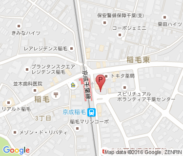 京成稲毛駅第2自転車駐車場の地図