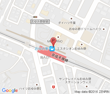 おゆみ野駅第2自転車駐車場の地図
