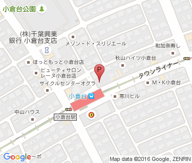 小倉台駅第2自転車駐車場の地図