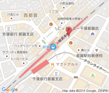 都賀駅第7自転車駐車場の地図