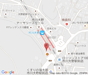 三井のリパーク 市川大野駅前駐輪場の地図