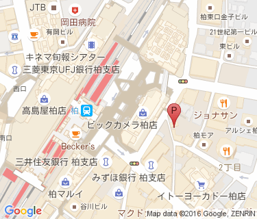 三井のリパーク 柏駅前駐輪場の地図