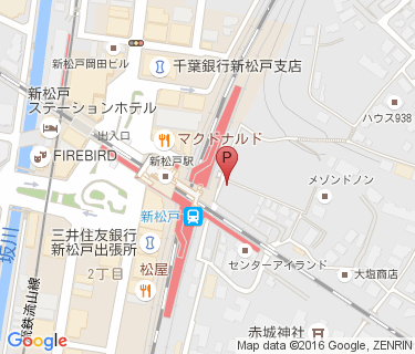 三井のリパーク 新松戸駅前駐輪場の地図