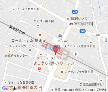 三井のリパーク 豊四季の地図