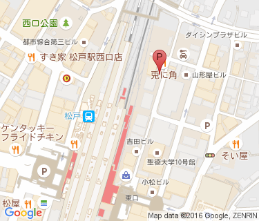 三井のリパーク 松戸駅前第2駐輪場の地図