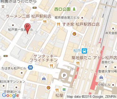 三井のリパーク 松戸駅前駐輪場の地図