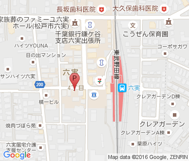 三井のリパーク 六実駅前の地図