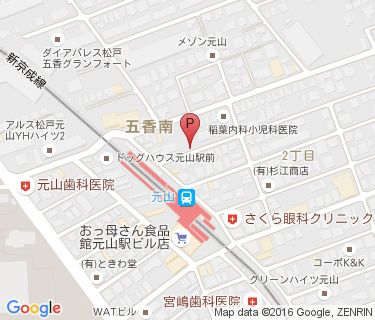 三井のリパーク 元山駅前駐輪場の地図
