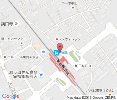 TOBU PARK 東武梅郷駅東口駐輪場の地図