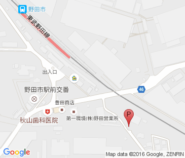 野田市駅第3駐輪場の地図