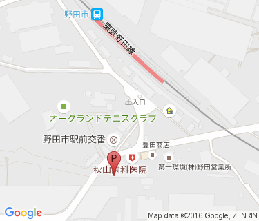 野田市駅第1駐輪場の地図
