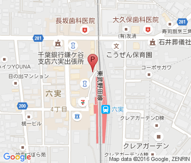 TOBU PARK 六実駅駐輪場の地図